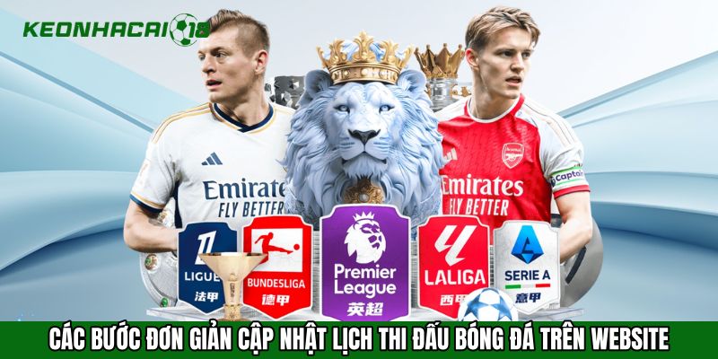Các bước đơn giản cập nhật lịch thi đấu bóng đá trên website
