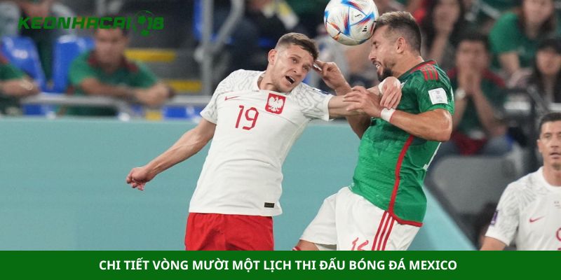 Chi tiết vòng mười một lịch thi đấu bóng đá Mexico